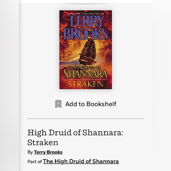 The high Druid of Shannara: Straken paper back book Terry Brooks - Picture 1 of 1